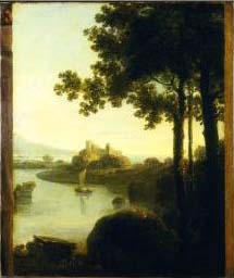 River Scene with Castle,